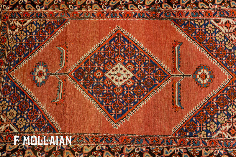 Antique Persian Meshkin Runner Carpet  n°:87285353